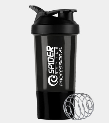 ZYRO 500 ml Plastic Shaker(Pack of 1, Black)
