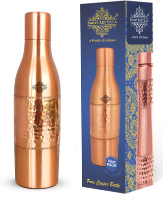 IndianArtVilla 1200 ml Copper Bottle(Pack of 1, Brown)