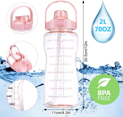 AANZIA 2000 ml Plastic Sipper(Pack of 1, Pink)