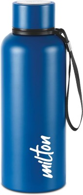 MILTON Aura 750 Thermosteel Bottle, 750 ml, Dark Blue | 24 Hours Hot and Cold | 750 ml Bottle(Pack of 1, Blue, Steel)