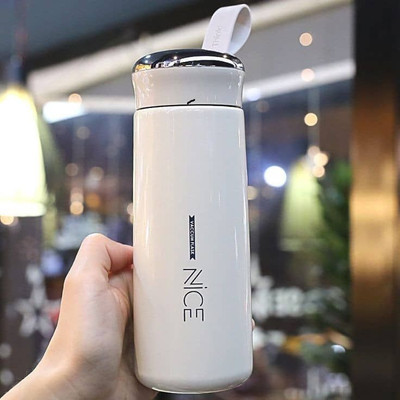 fizze 400 ml Glass Bottle(Pack of 1, White)