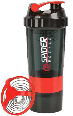 Da Novira 500 ml Plastic Shaker(Pack of 1, Red)