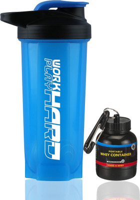 TRUE INDIAN 700 ml Plastic Shaker(Pack of 1, Blue)