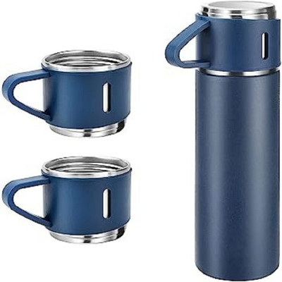 VRP 500 ml Steel Flask(Pack of 1, Blue)