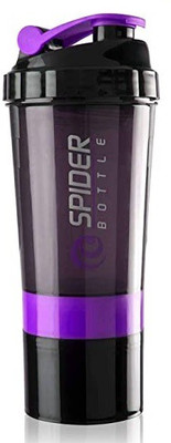 GUMANO 500 ml Plastic Shaker(Pack of 1, Black)
