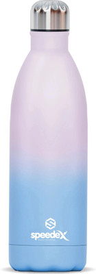 SPEEDEX 1000 ml Stainless Steel Flask(Pack of 1, Pink, Blue)