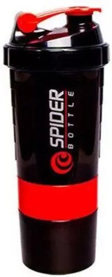 HouseOfCommon 600 ml Plastic Shaker(Pack of 1, Red)