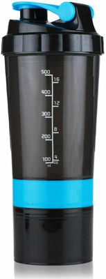 alis 500 ml Tritan Shaker(Pack of 1, Blue)