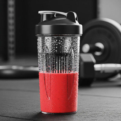 Fitnessfuel 1000 ml Plastic Shaker(Pack of 1, Clear)