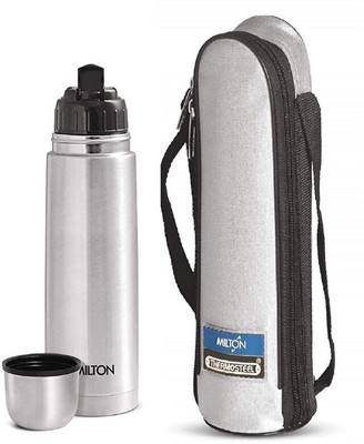MILTON 1000 ml Steel Flask(Pack of 1, Silver)
