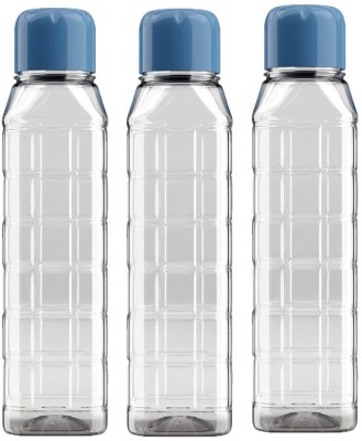 KOLORR Chess small BPA Free Clear Plastic Water Bottle 700 ml Bottle(Pack of 3, Blue, Plastic)