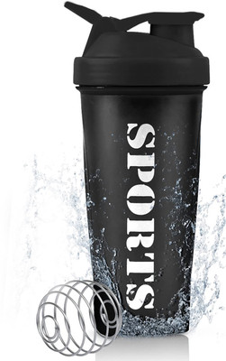 HouseOfCommon 650 ml Plastic Shaker(Pack of 1, Black)