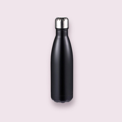 3D METRO SUPER STORE 500 ml Steel Flask(Pack of 1, Black)