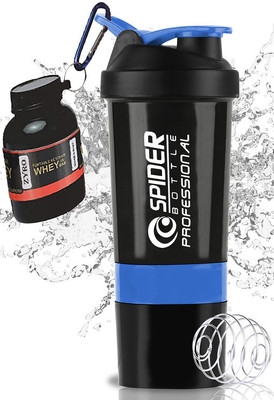 ZYRO 500 ml Plastic Shaker(Pack of 2, Blue)