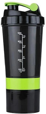 Simran Creation 500 ml Plastic Shaker(Pack of 1, Black)