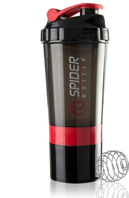 TRUE INDIAN 500 ml Plastic Shaker(Pack of 1, Red)