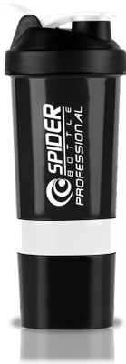TRUE INDIAN 500 ml Plastic Shaker(Pack of 1, White, Black)