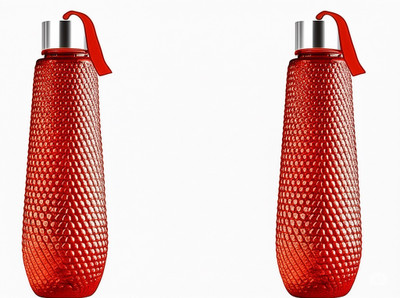 Paradise Retail 1000 ml Plastic Bottle(Pack of 2, Red)