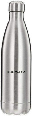 AGHNAYA Summer World Hot And Cold Stainless steel water bottle For kids 1000 ml Flask(Pack of 1, Silver, Steel)