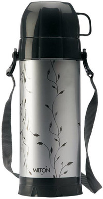 MILTON Eiffel 1000 Insulated Hot or Cold Flask 910 ml Flask(Pack of 1, Black, Grey, Plastic)