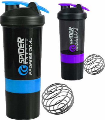 TRUE INDIAN 500 ml Plastic Shaker(Pack of 2, Multicolor)