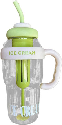 Urika Global 1300 ml Plastic Shaker(Pack of 1, Green, Clear)