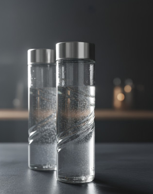 SHARMA ENETRPRISES 1500 ml Glass Bottle(Pack of 2, Clear)