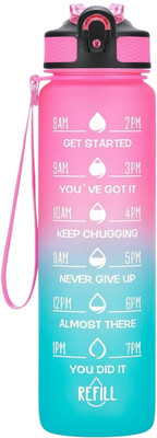 Givni Mart 1000 ml Plastic Bottle(Pack of 1, Multicolor)