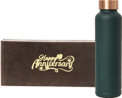 INTERNATIONAL GIFT 1000 ml Copper Bottle(Pack of 1, Green)