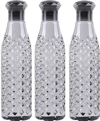 Anzal 1000 ml Plastic Bottle(Pack of 3, Black)
