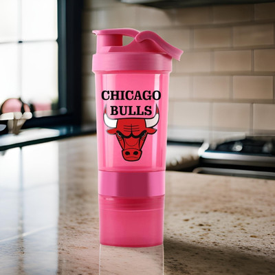 TRUE INDIAN 500 ml Plastic Shaker(Pack of 1, Pink, Black, Red)
