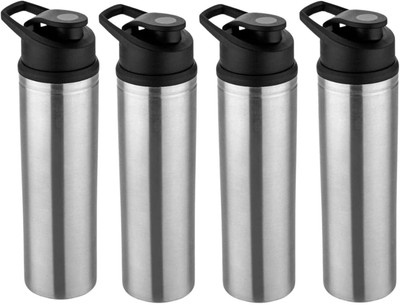 ECOLEX 900 ml Stainless Steel Bottle(Pack of 4, Steel/Chrome)