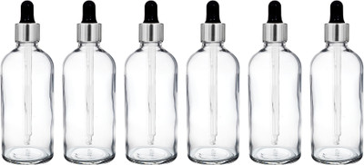 ceeyu 100 ml Glass Bottle(Pack of 6, Clear)