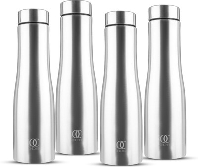 Omichef 1000 ml Steel Bottle(Pack of 4, Silver)