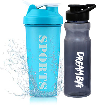 TRUE INDIAN 600 ml Plastic Shaker(Pack of 2, Green)