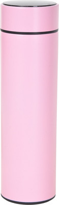 GT RETAIL PARADISE LED temperature water bottle display I LED indicator water bottle 500 ml Flask(Pack of 1, Pink, Steel)