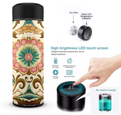 inventoo 500 ml Steel Bottle(Pack of 1, Multicolor)