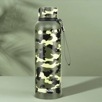 BOROSIL 700 ml Steel Bottle(Pack of 1, Green)