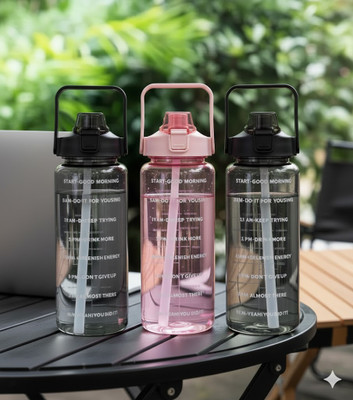 OMZENIMPEX 2000 ml Plastic Sipper(Pack of 3, Black)