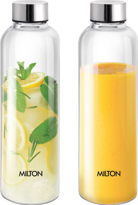 MILTON 1000 ml Plastic Bottle(Pack of 2, Clear)