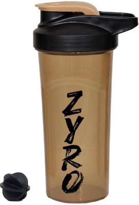 ZYRO 650 ml Plastic Shaker(Pack of 1, Brown)