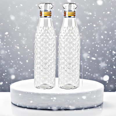 ShopCircuit 1000 ml Plastic Bottle(Pack of 2, White)