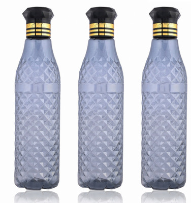 KUBER INDUSTRIES 1000 ml Plastic Bottle(Pack of 3, Black)