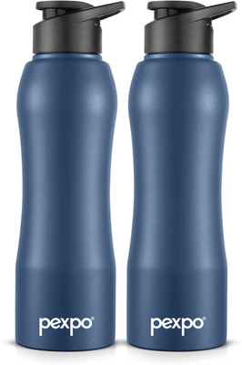 pexpo 750 ml Steel Bottle(Pack of 2, Blue)