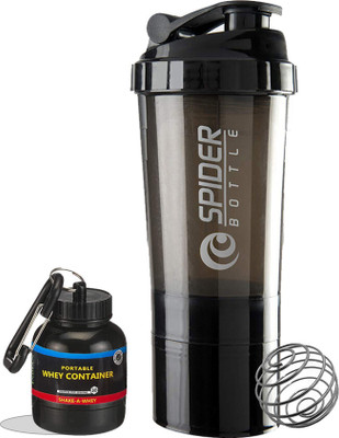 TRUE INDIAN 500 ml Tritan Shaker(Pack of 2, Black)