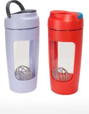 SHIVAMFANCY 600 ml Plastic Shaker(Pack of 2, Multicolor)