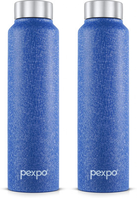 pexpo 950 ml Steel Bottle(Pack of 2, Blue)