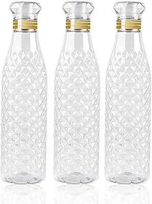Onny 1000 ml Plastic Bottle(Pack of 3, White)