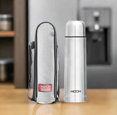 MILTON 500 ml Steel Flask(Pack of 1, Silver)