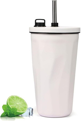 Home Cloud 600 ml Steel Sipper(Pack of 1, White)